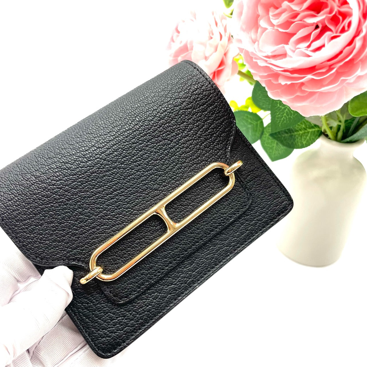 Hermes - Roulis - Leather - Black