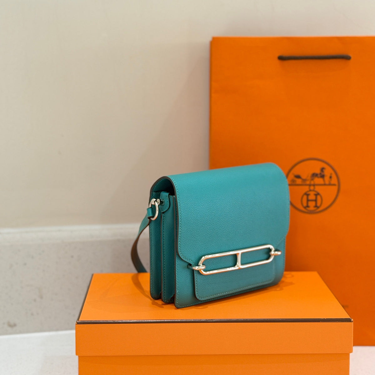 Hermes - Roulis 19 - Leather - Green - (mini)