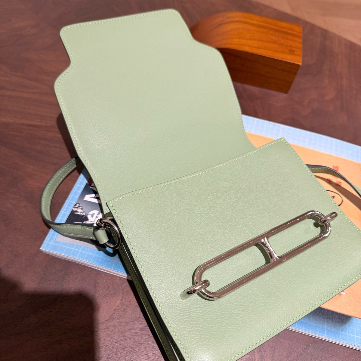 Hermes - Roulis 19 - Leather - Green - (mini)