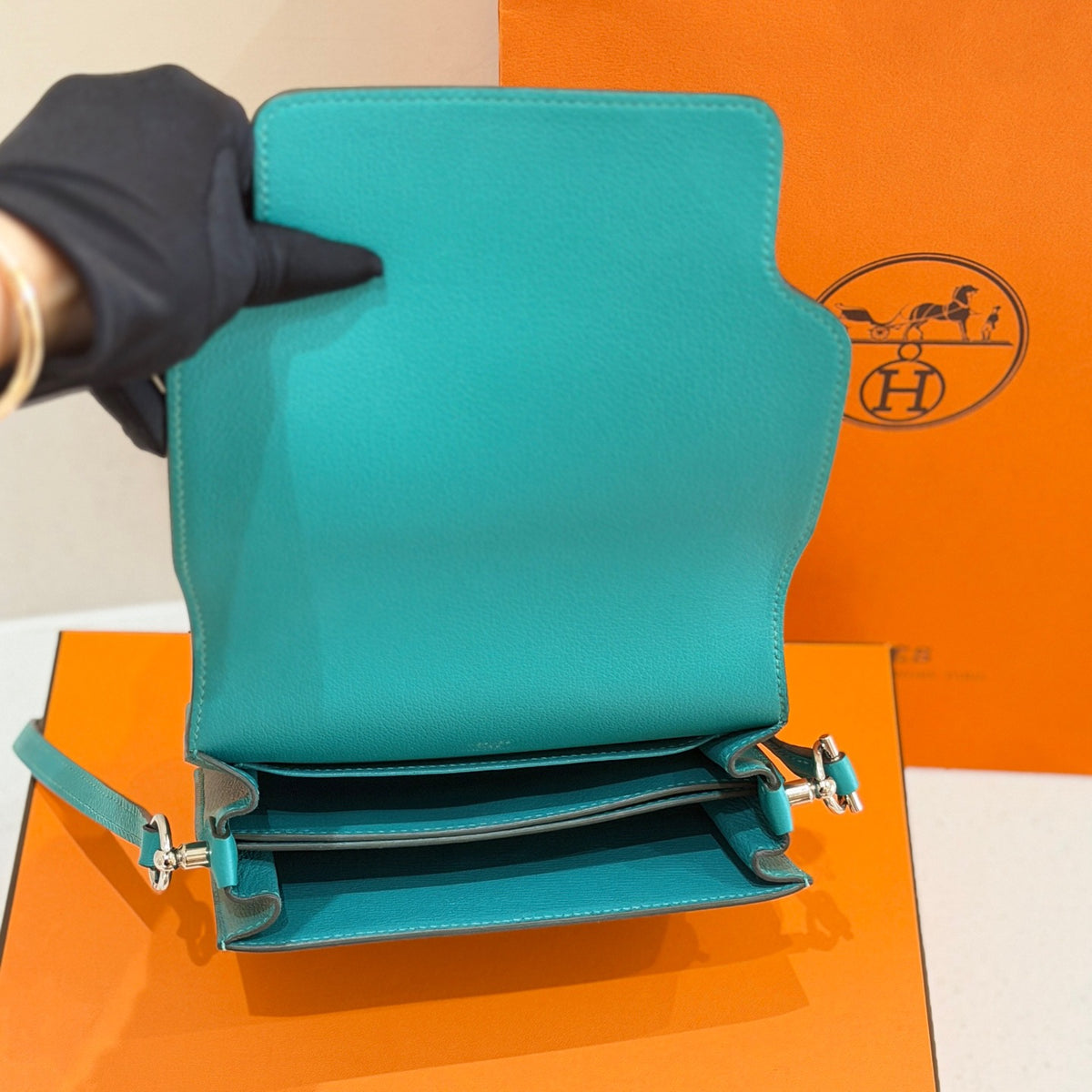 Hermes - Roulis 19 - Leather - Green - (mini)