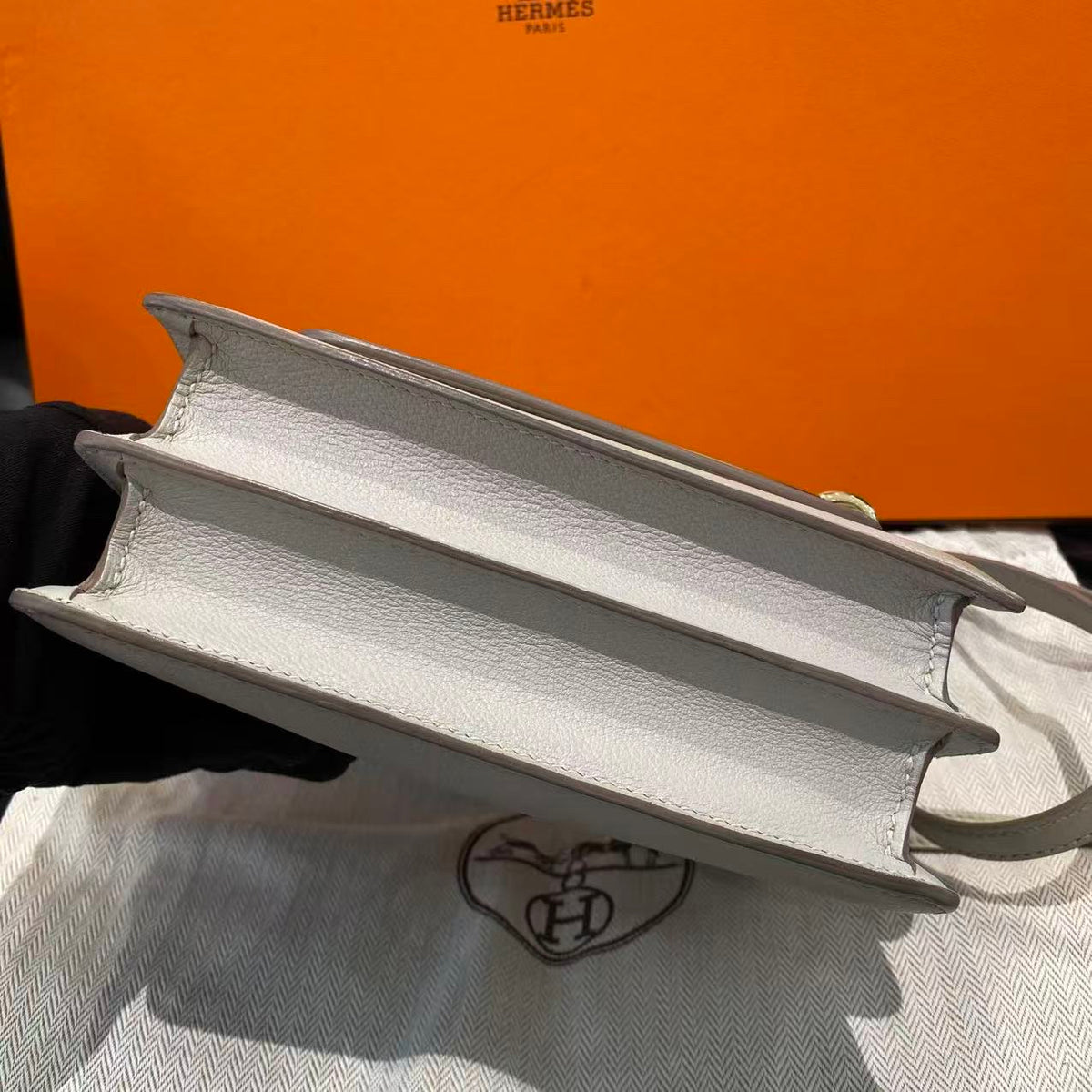 Hermes - Roulis 19 - Leather - Grey - (mini)