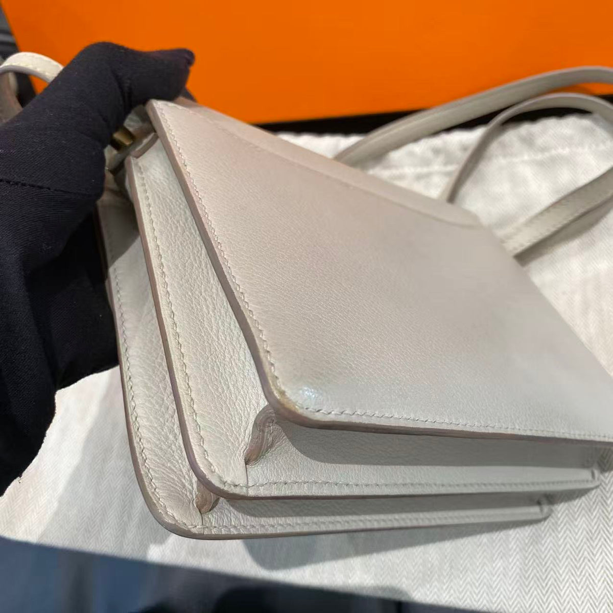 Hermes - Roulis 19 - Leather - Grey - (mini)