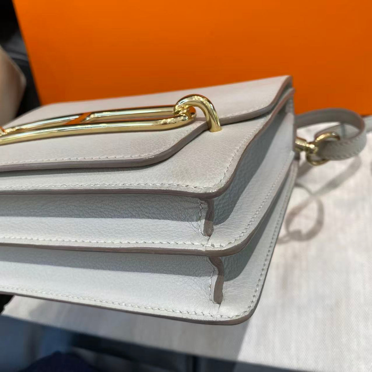 Hermes - Roulis 19 - Leather - Grey - (mini)