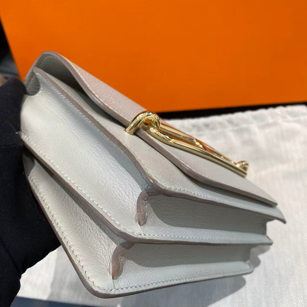 Hermes - Roulis 19 - Leather - Grey - (mini)