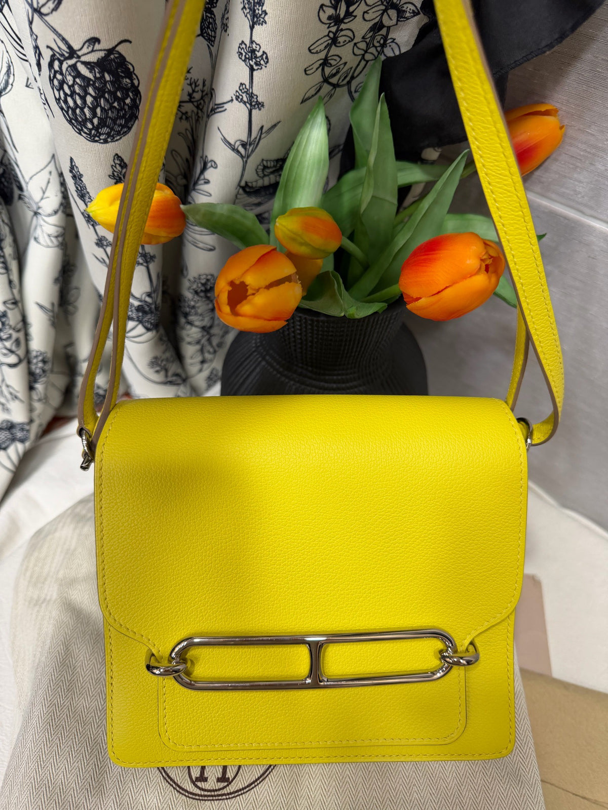 Hermes - Roulis 19 - Leather - Yellow - (mini)