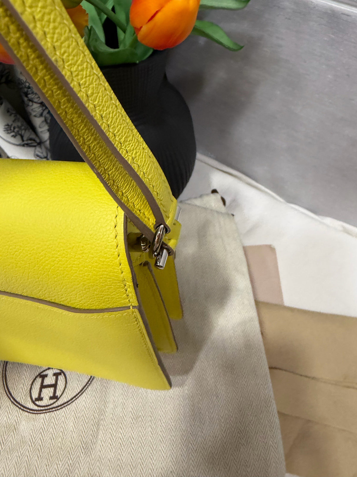 Hermes - Roulis 19 - Leather - Yellow - (mini)