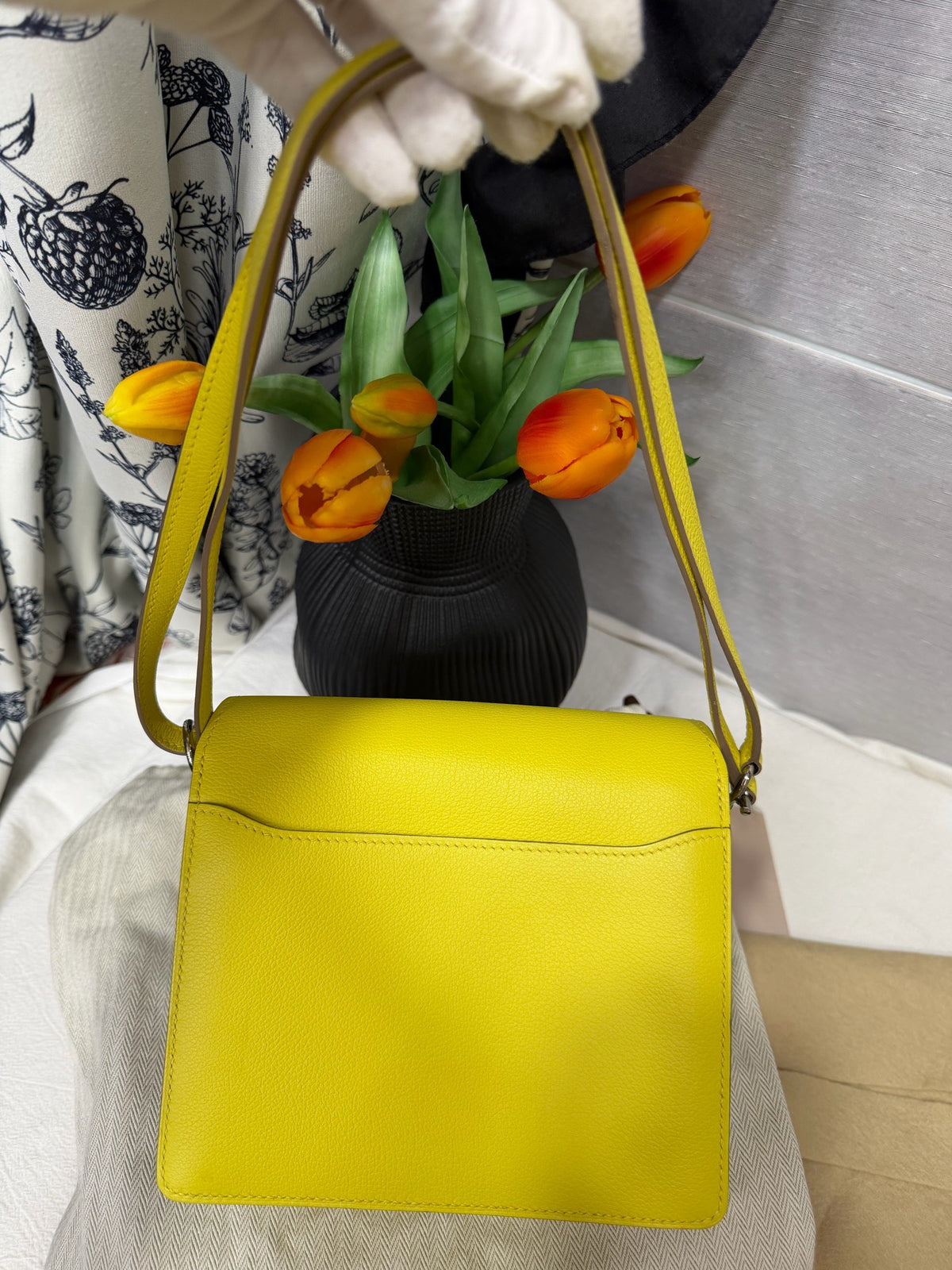 Hermes - Roulis 19 - Leather - Yellow - (mini)
