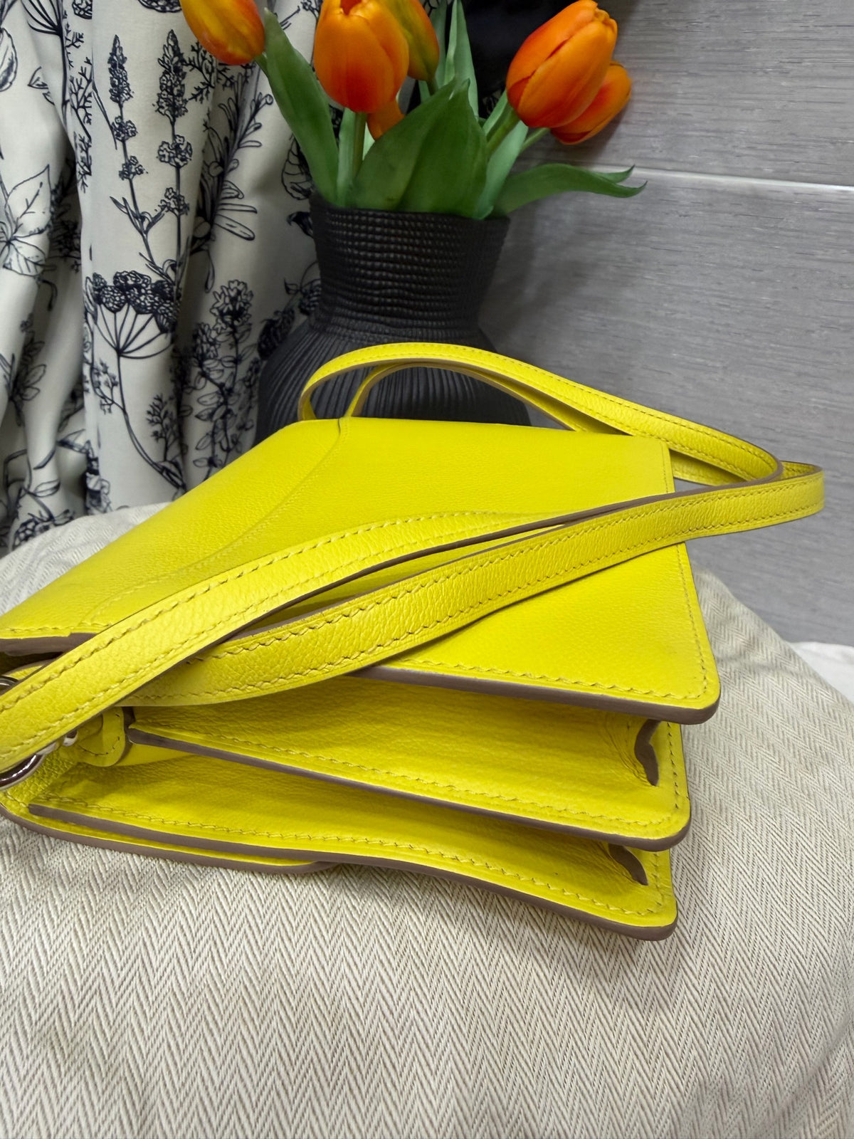 Hermes - Roulis 19 - Leather - Yellow - (mini)