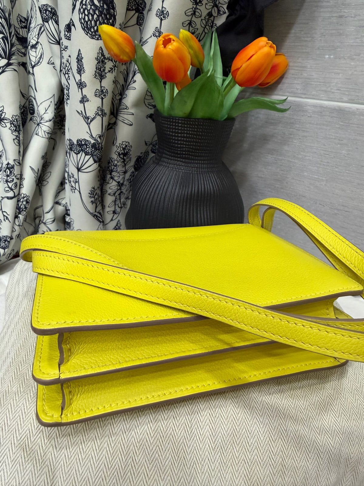 Hermes - Roulis 19 - Leather - Yellow - (mini)
