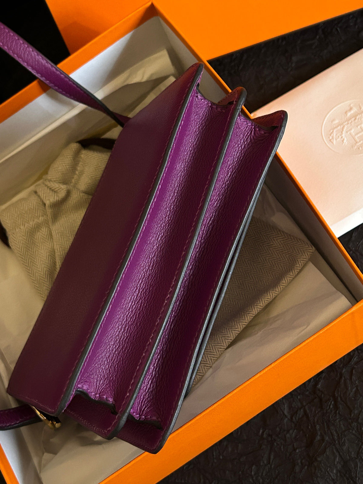 Hermes - Roulis 19 mini - Leather - Purple - (mini)