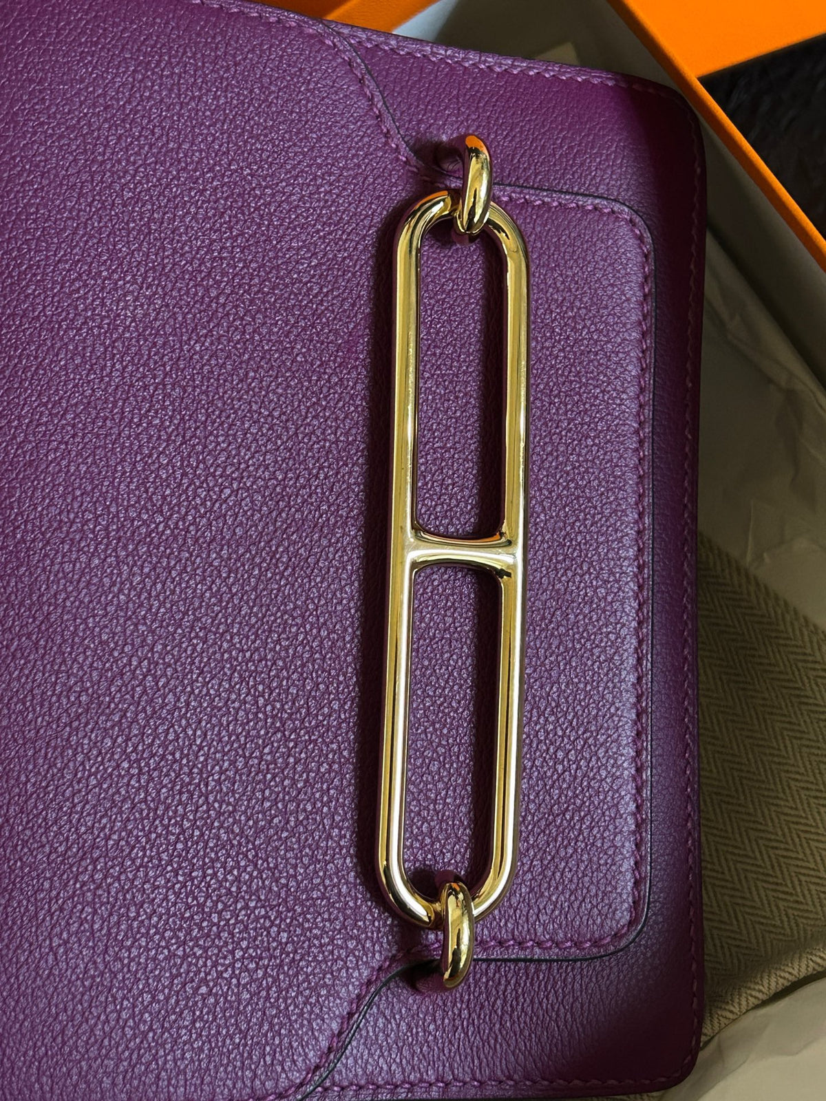 Hermes - Roulis 19 mini - Leather - Purple - (mini)