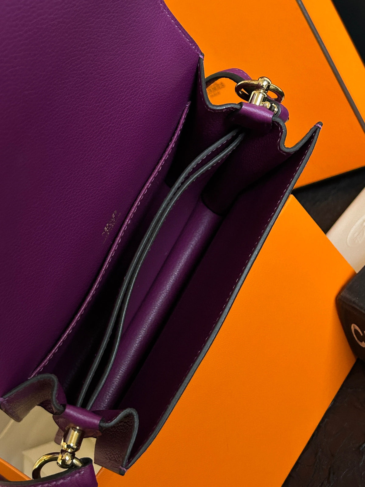 Hermes - Roulis 19 mini - Leather - Purple - (mini)
