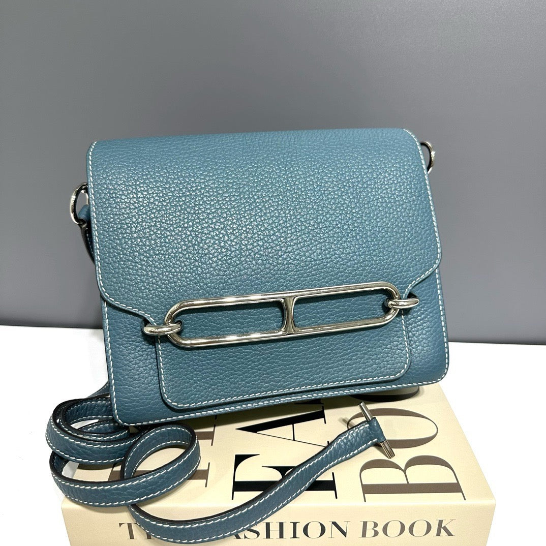Hermes - Roulis 23 - Leather - Blue - (mini)