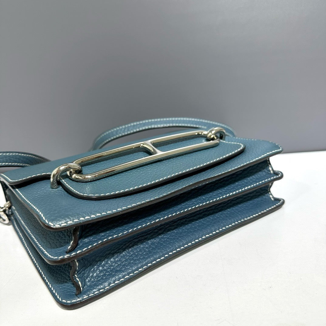 Hermes - Roulis 23 - Leather - Blue - (mini)