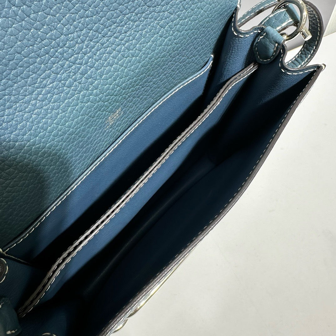 Hermes - Roulis 23 - Leather - Blue - (mini)