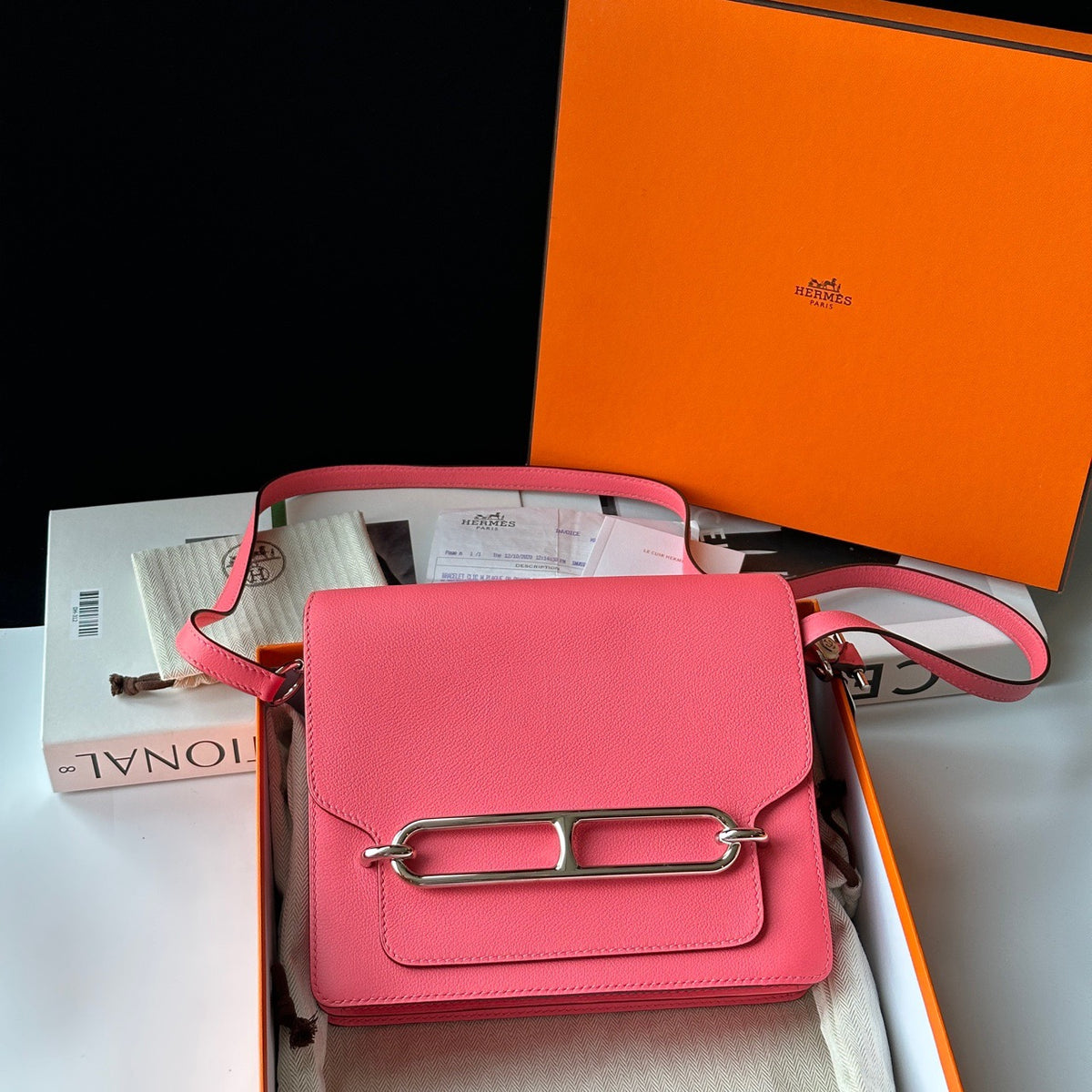 Hermes - Roulis 23 - Leather - Pink - (small)