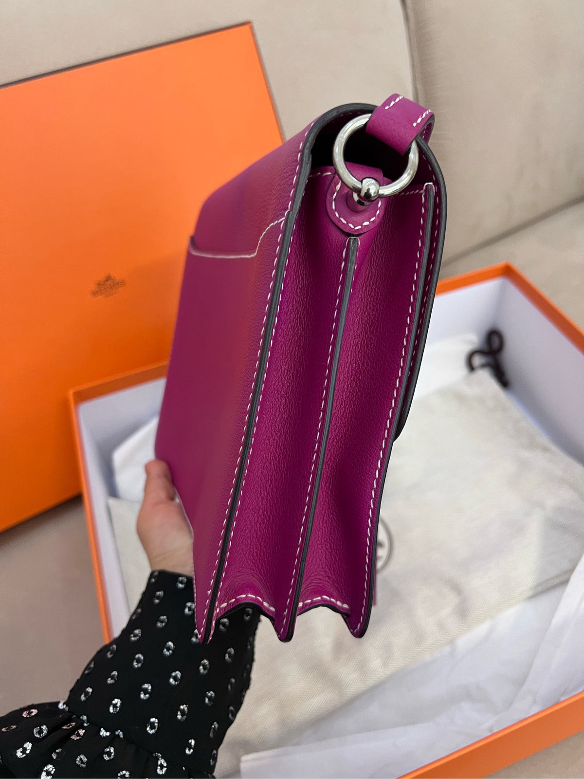 Hermes - Roulis 23 - Leather - Purple - (medium)