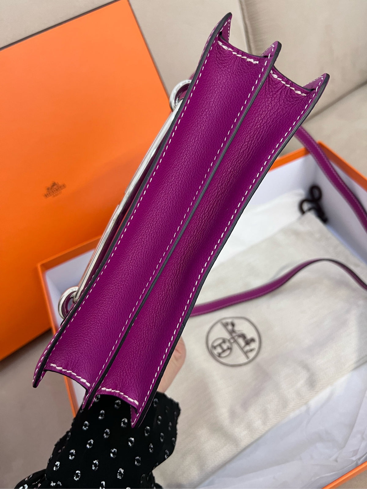 Hermes - Roulis 23 - Leather - Purple - (medium)