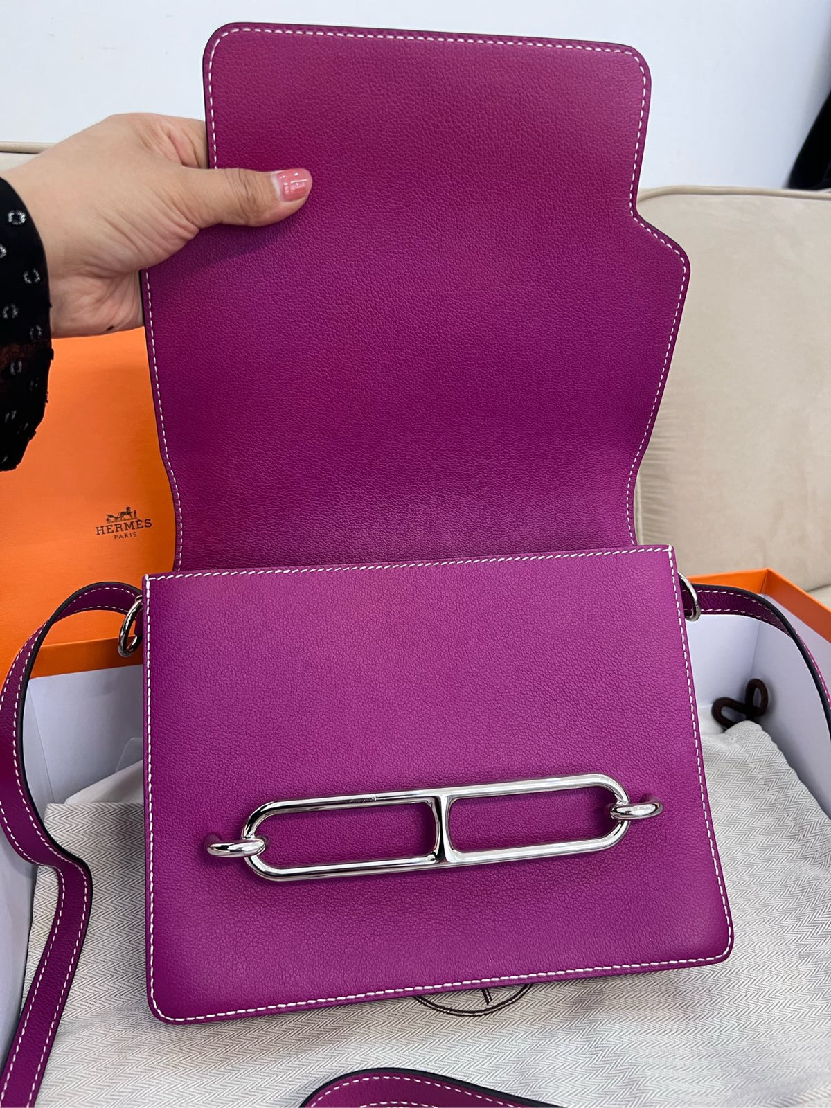 Hermes - Roulis 23 - Leather - Purple - (medium)