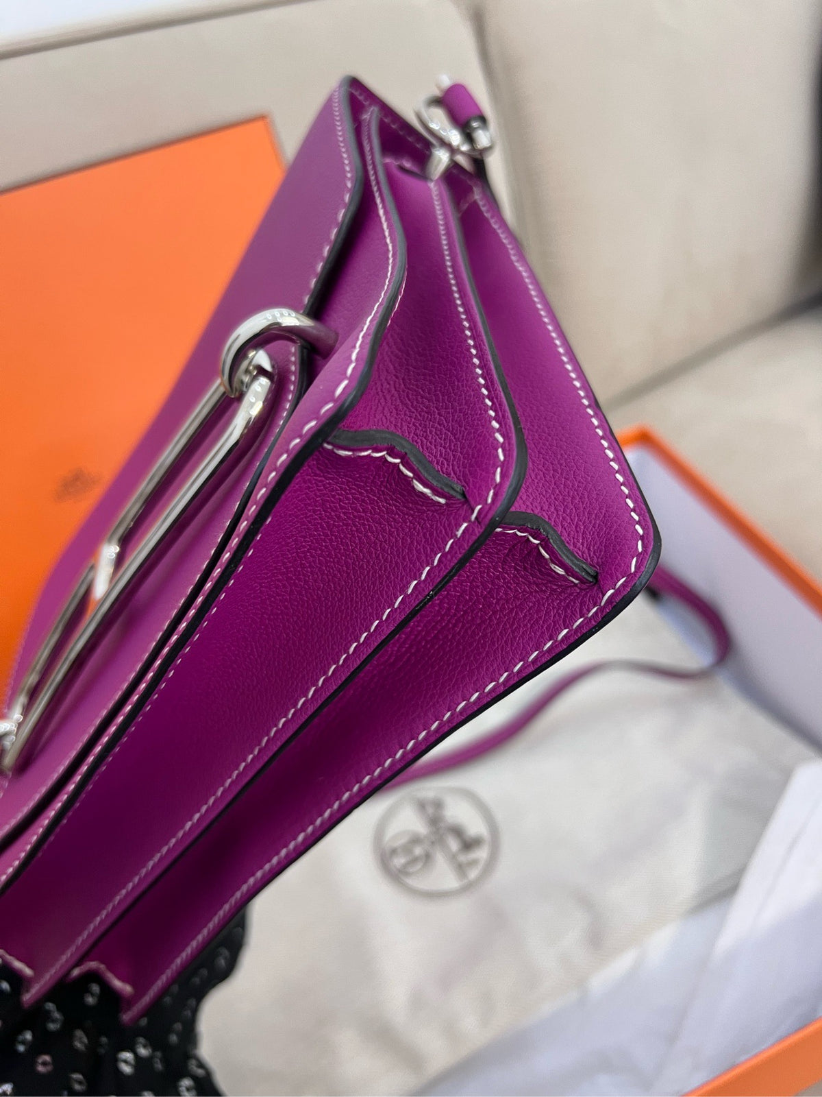 Hermes - Roulis 23 - Leather - Purple - (medium)