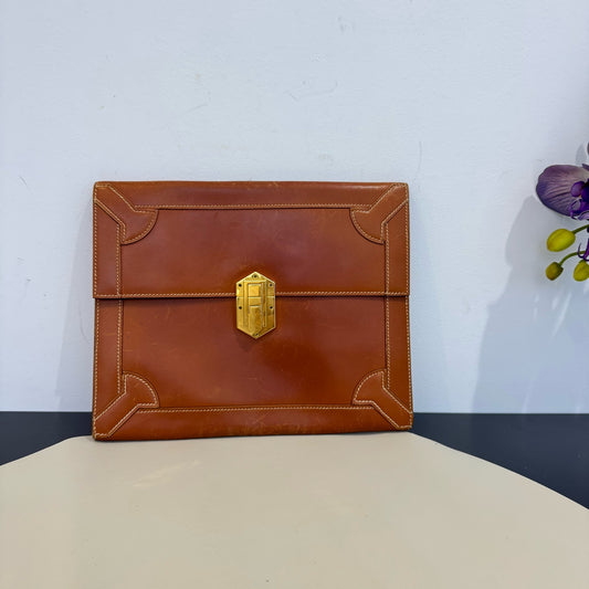 Hermès - Roulis Clutch - Leather - Brown - (medium)