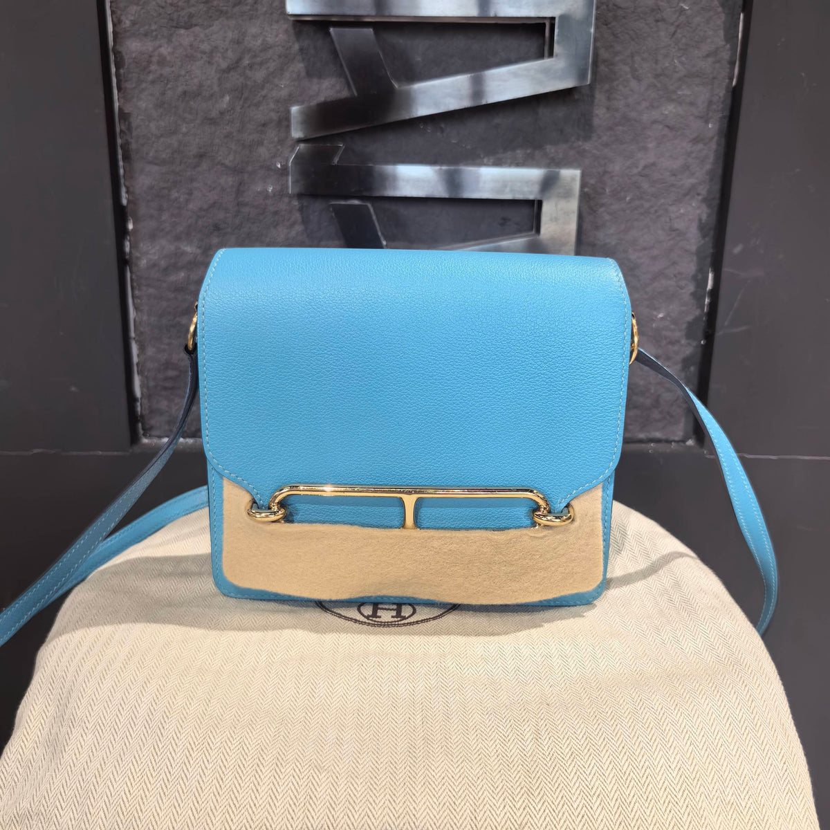 Hermes - Roulis - Leather - Blue - (mini)