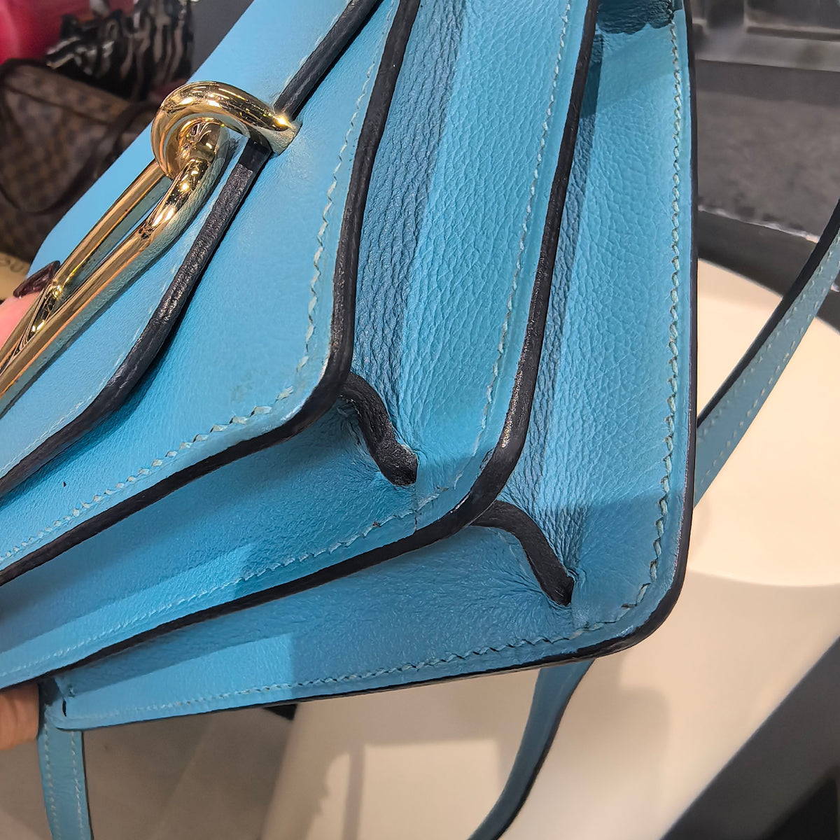 Hermes - Roulis - Leather - Blue - (mini)