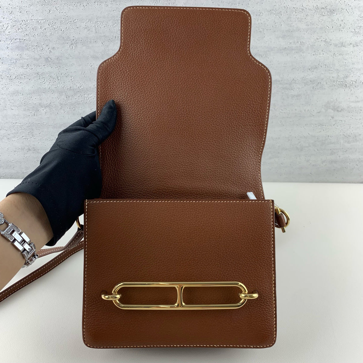 Hermes - Roulis - Leather - Brown - (mini)