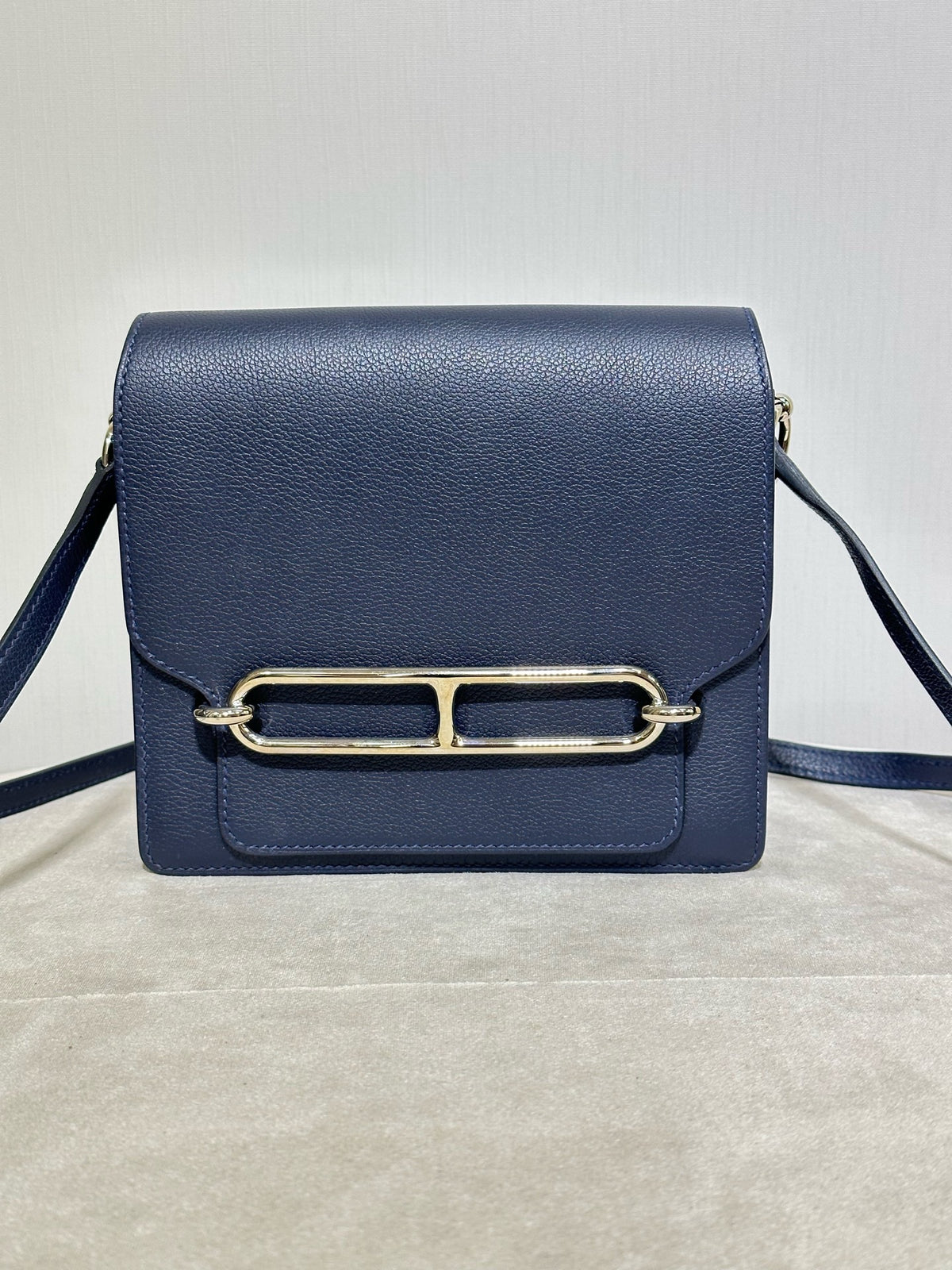 Hermes - Roulis - Leather - Navy - (mini)