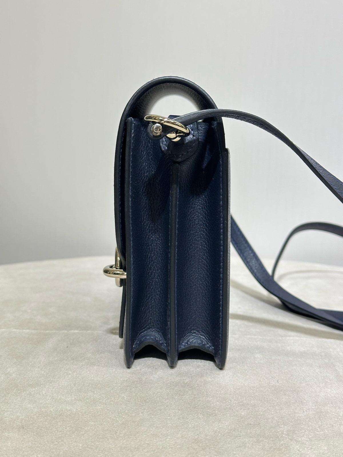 Hermes - Roulis - Leather - Navy - (mini)