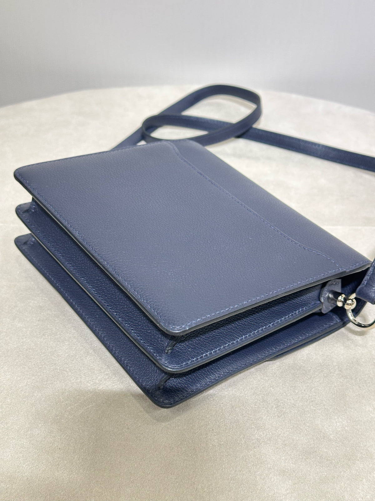 Hermes - Roulis - Leather - Navy - (mini)