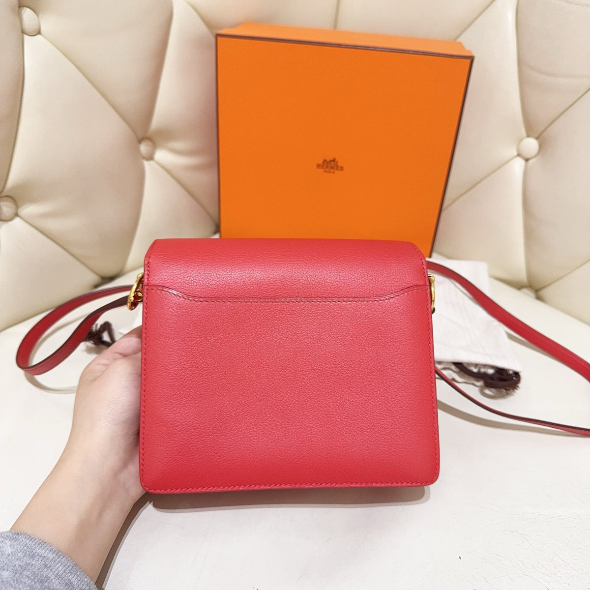 Hermes - Roulis - Leather - Red