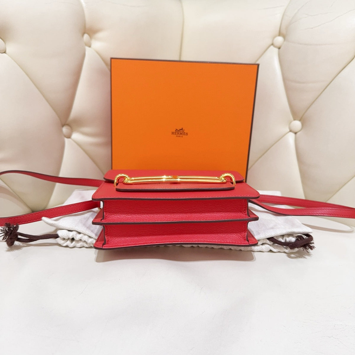 Hermes - Roulis - Leather - Red