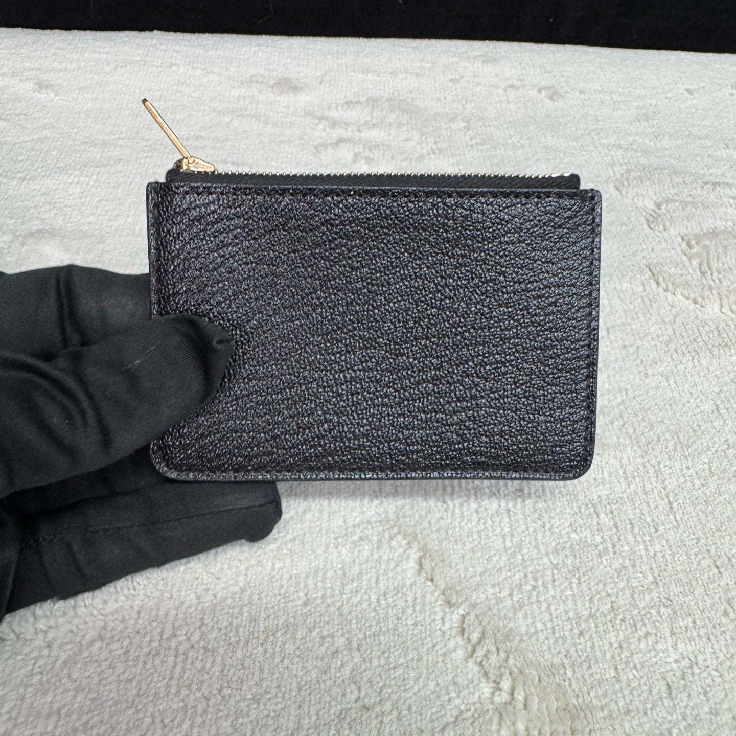 Hermès - Roulis Slim - Grained leather - Black with Gold-Tone Hardware - (mini)
