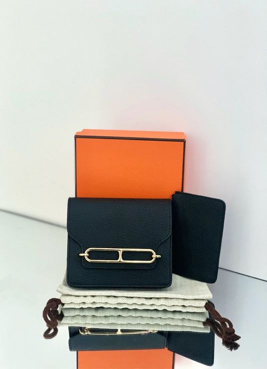 Hermès - Roulis Slim - Leather - Black - (mini)