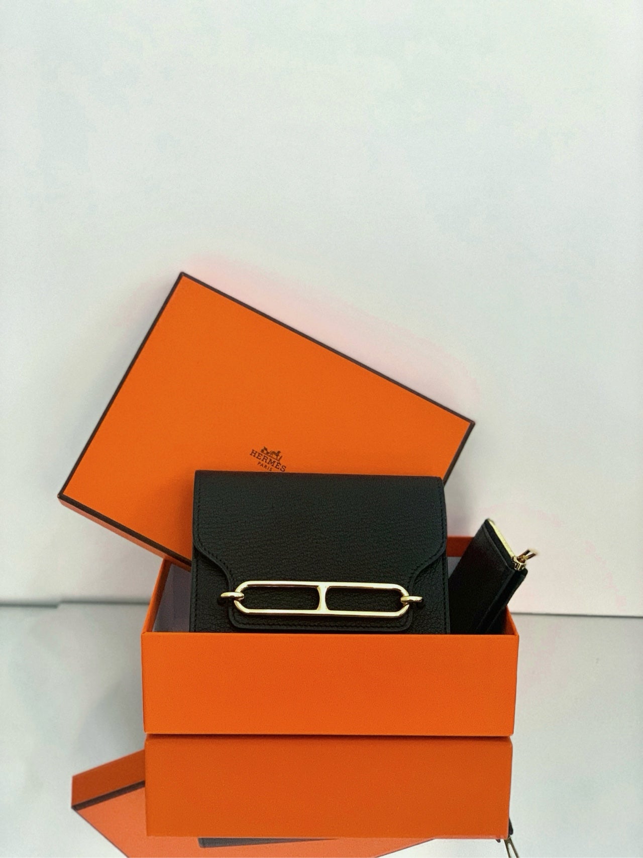 Hermès - Roulis Slim - Leather - Black - (mini)