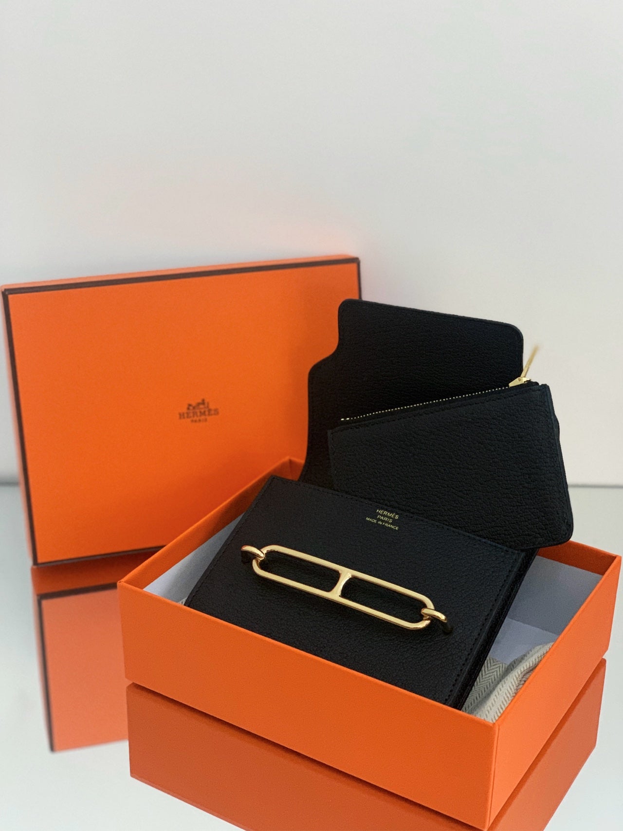 Hermès - Roulis Slim - Leather - Black - (mini)