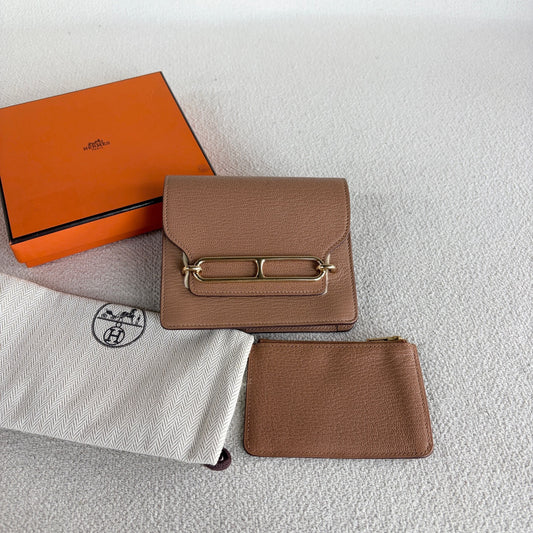 Hermes - Roulis Slim - Leather - Brown - (mini)