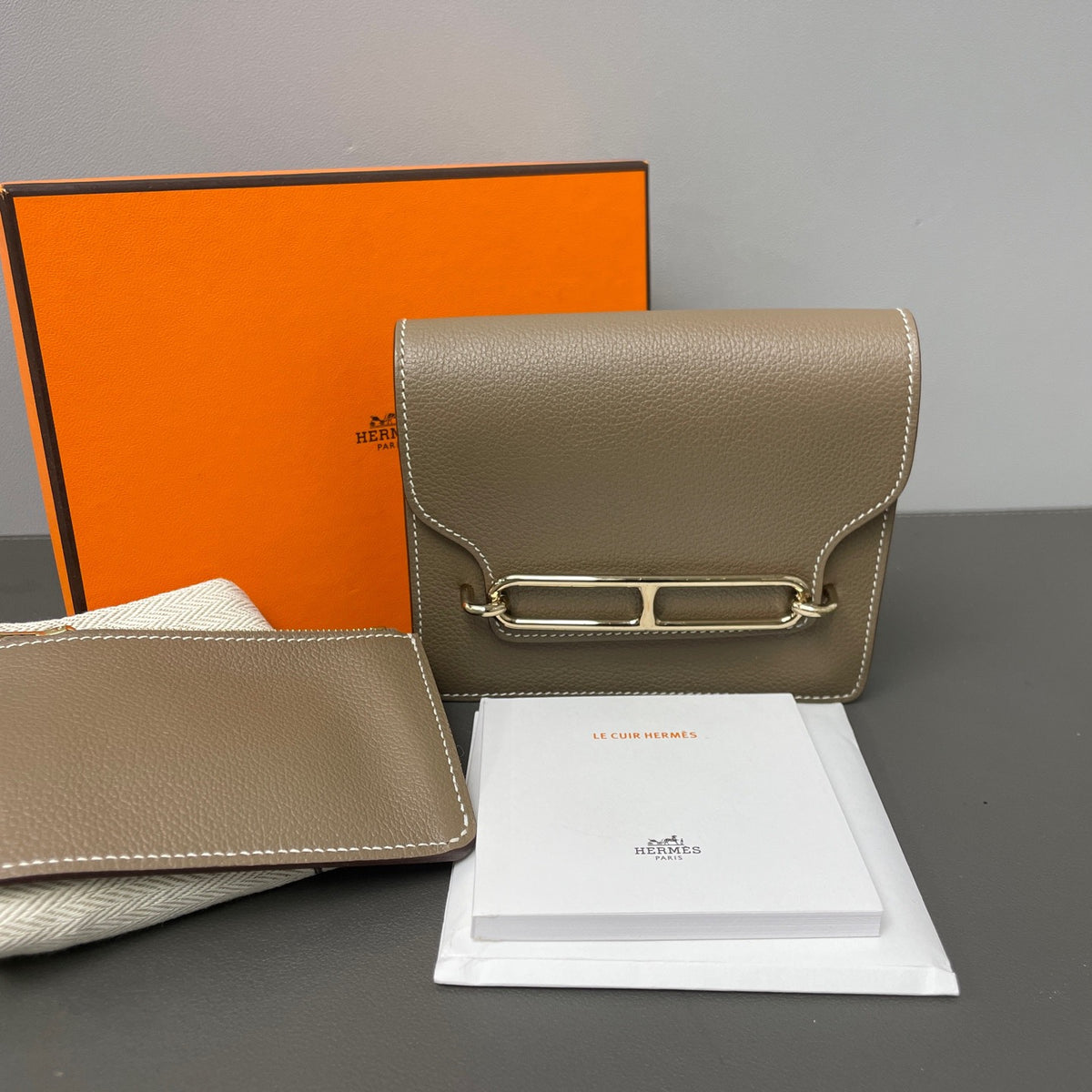 Hermes - Roulis Slim - Leather - Grey - (small)