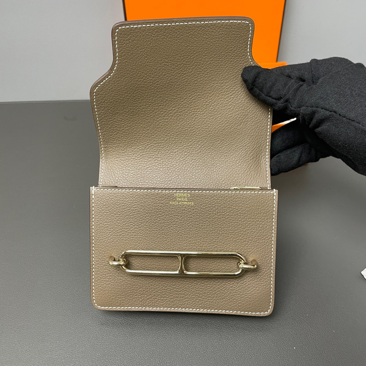 Hermes - Roulis Slim - Leather - Grey - (small)