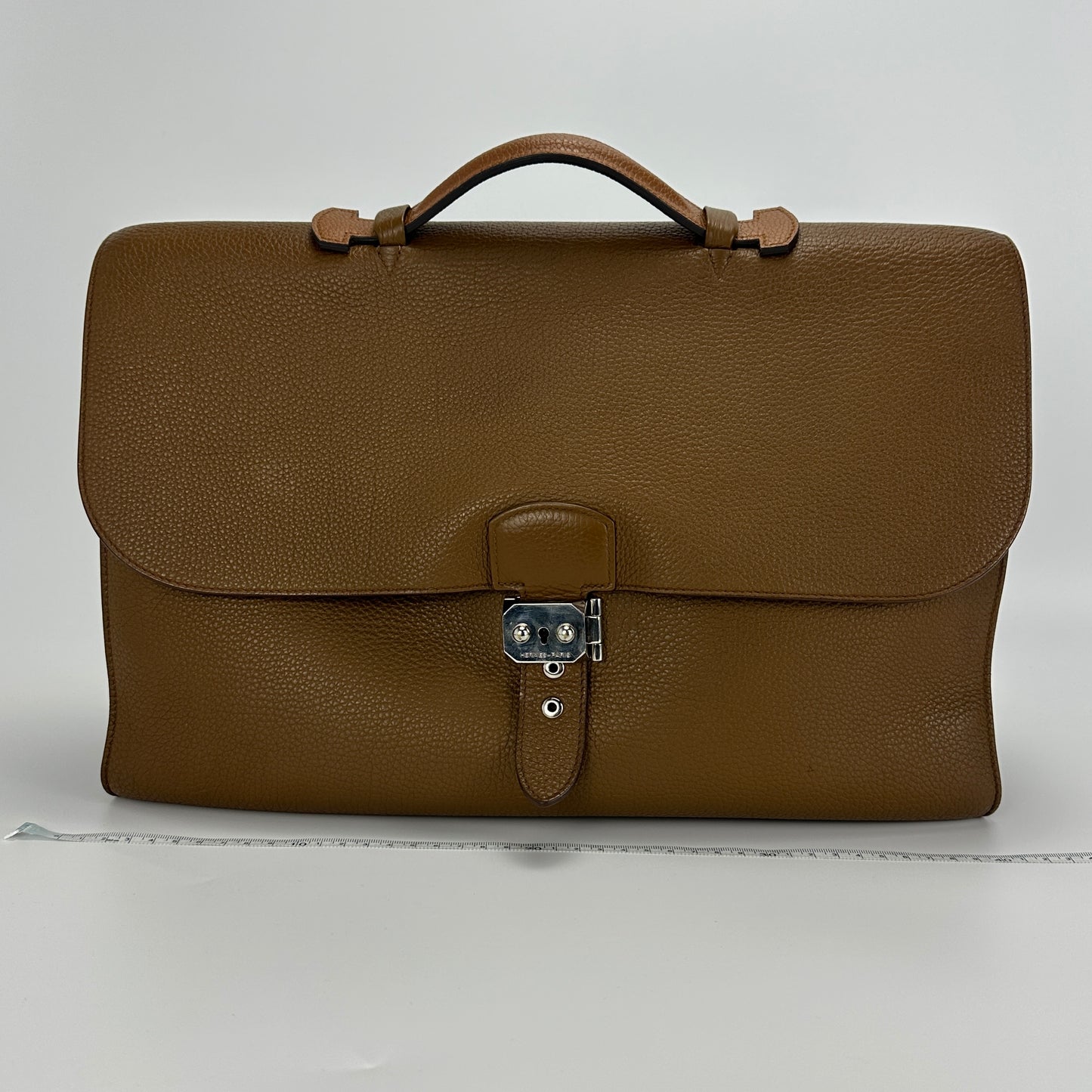 Hermès - Sac a Depeche Briefcase - Togo leather - Brown - (large)