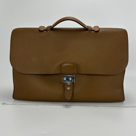 Hermès - Sac a Depeche Briefcase - Togo leather - Brown - (large)