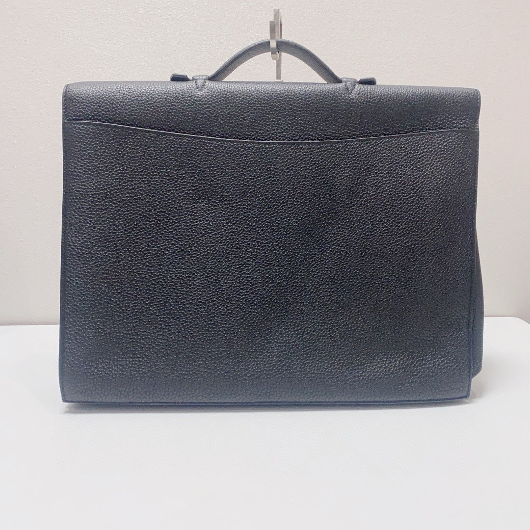 Hermès - Sac a Dépêches - Togo leather - Black - (large)