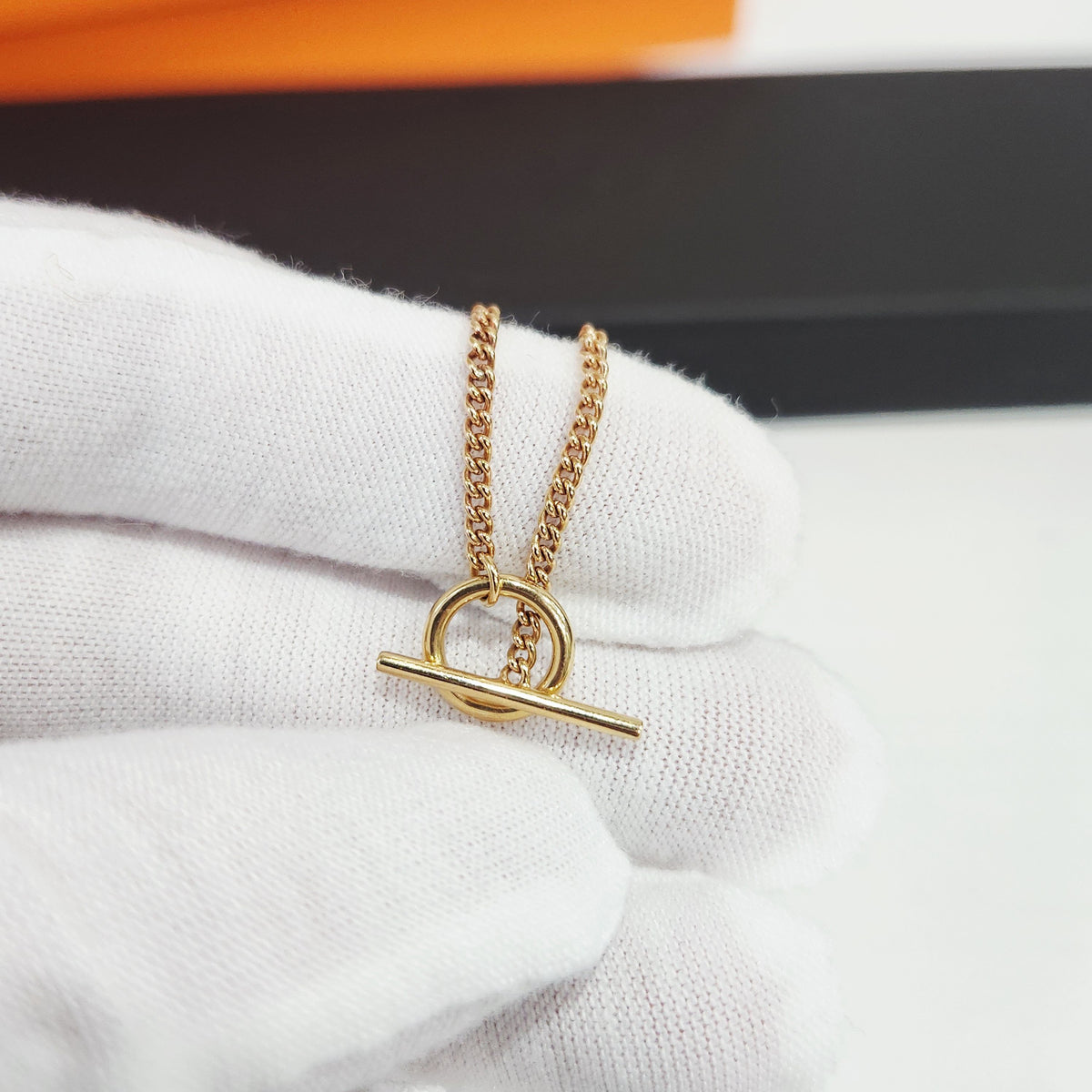 Hermes - Small Q Bracelet - 18K rose gold - Pink