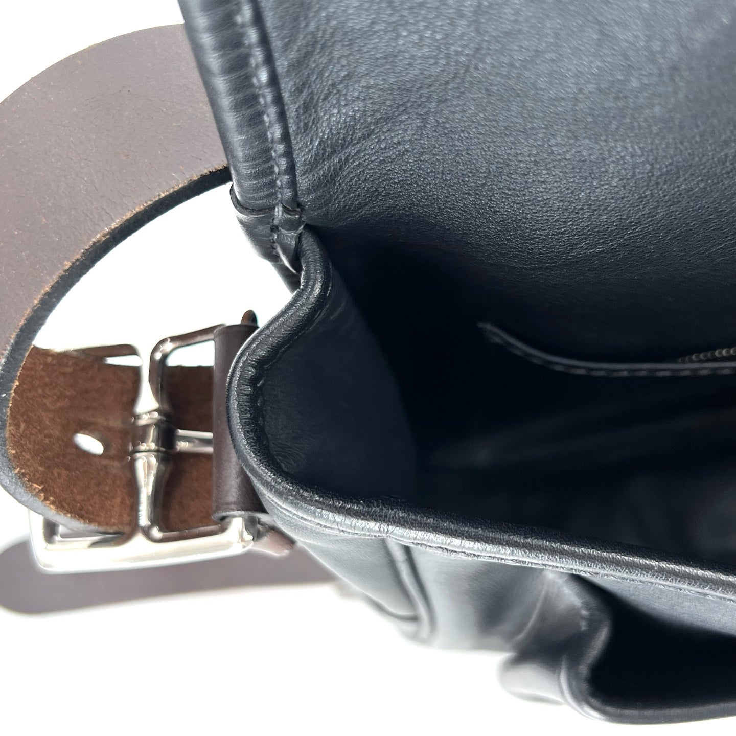 Hermes - Steve - Leather - Black - (medium)