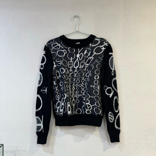 Hermès - Swirling Melody Series - Cashmere - Black - (34)