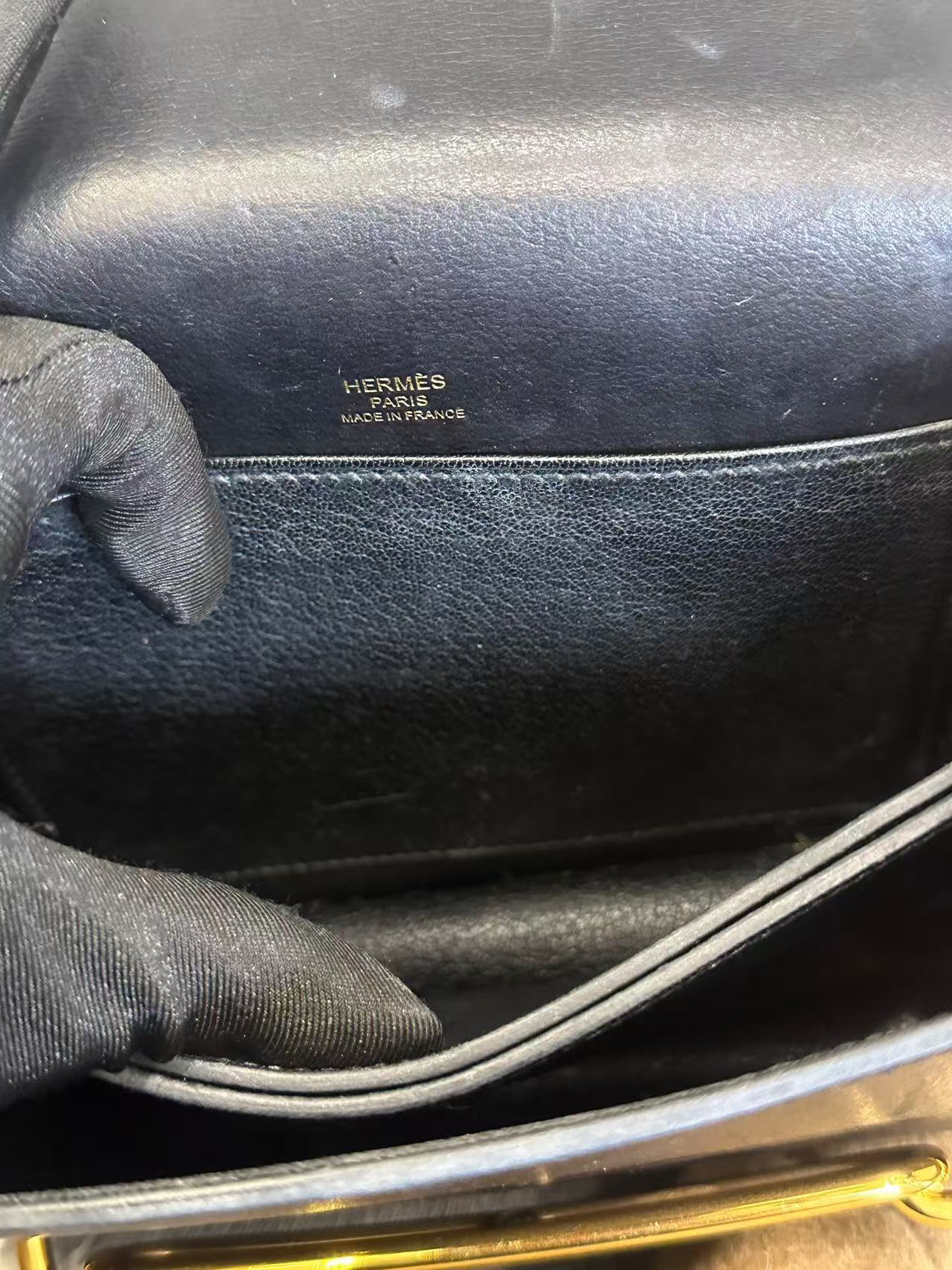 Hermès - Verrou Chaine d'Ancre - Swift leather - Black - (mini)