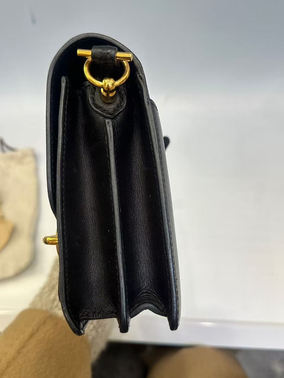 Hermès - Verrou Chaine d'Ancre - Swift leather - Black - (mini)
