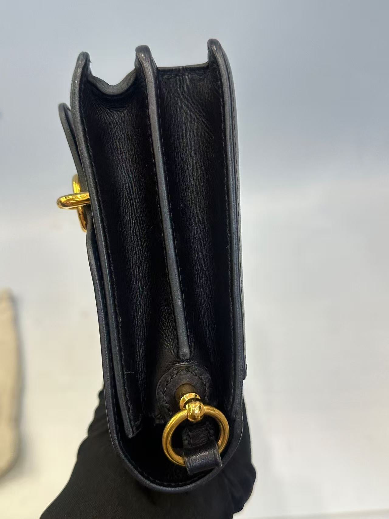 Hermès - Verrou Chaine d'Ancre - Swift leather - Black - (mini)
