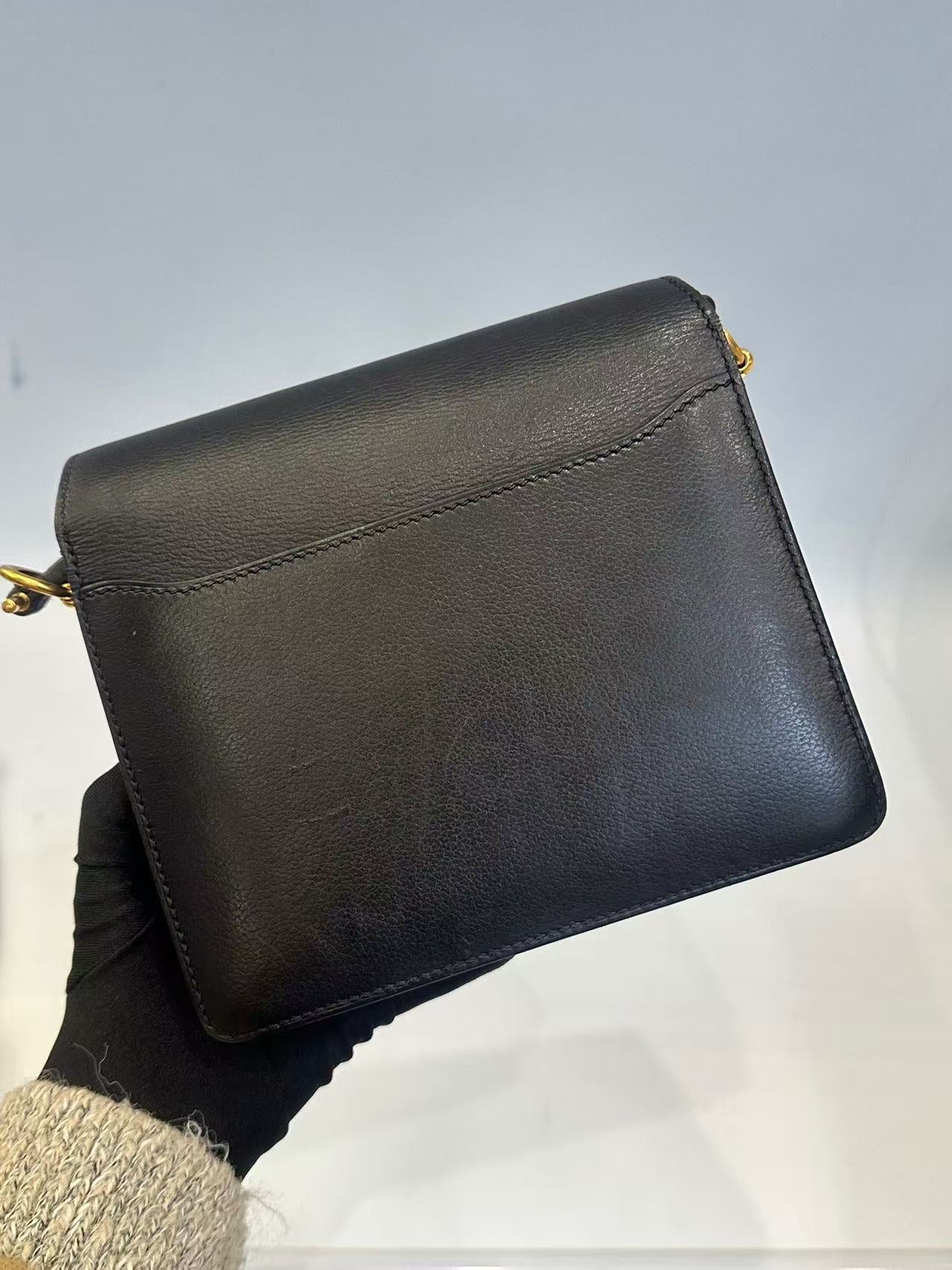 Hermès - Verrou Chaine d'Ancre - Swift leather - Black - (mini)